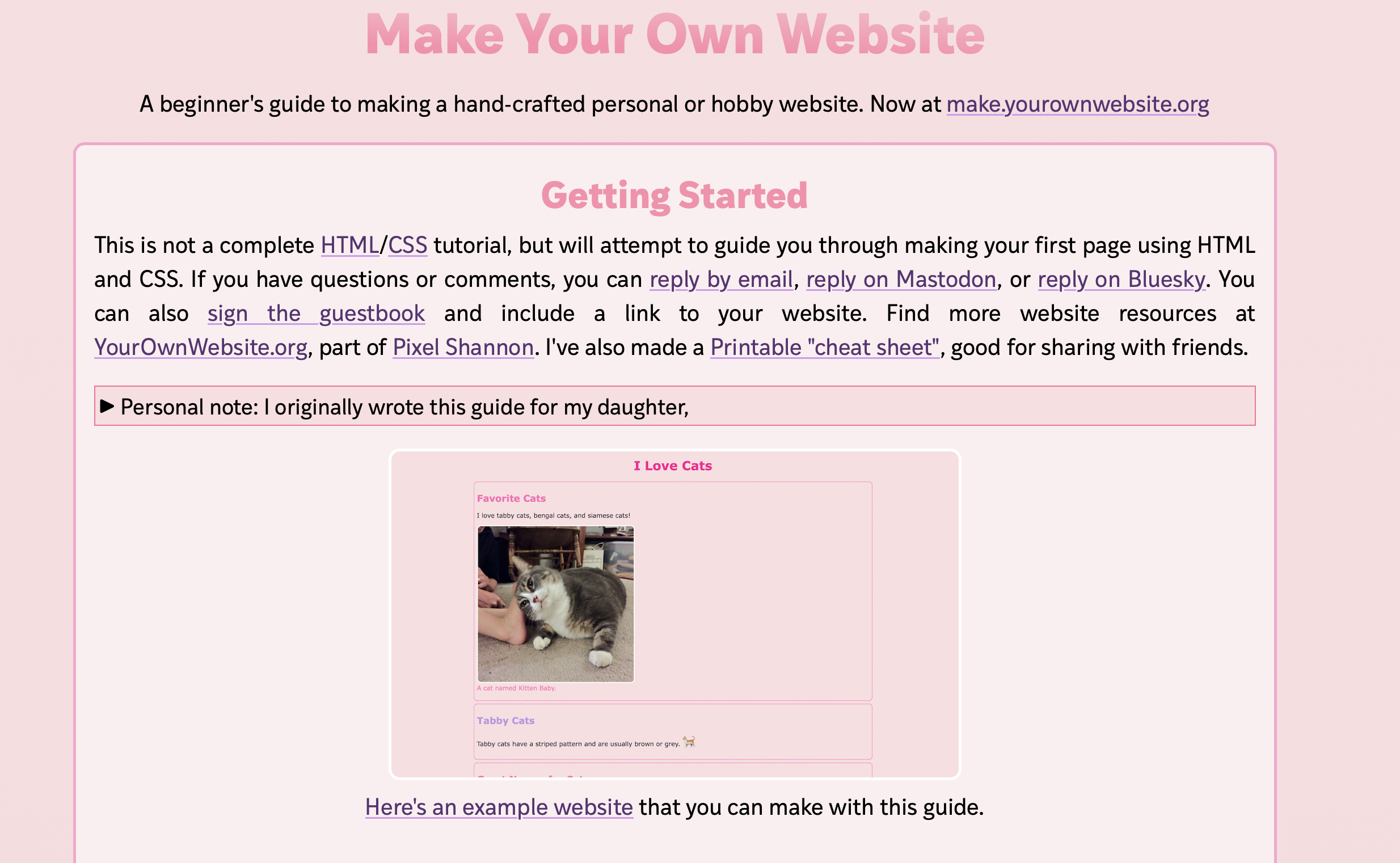 Make Your Own Website